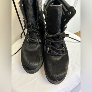 Timberland London Square Mid Hiker Black Leather Boots Women’s size